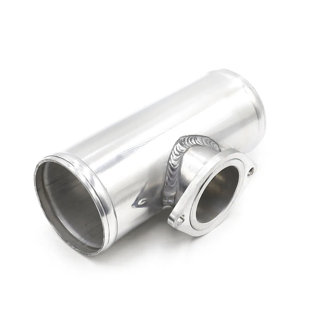 63mm 2.5inch Turbo Aluminum Flange Pipe For GD-RS FV RZ BOV Blow Off Valve Adapter  L=150mm silver black YC100379