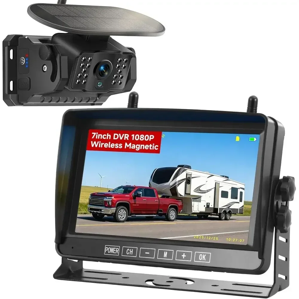 Magnetic Wireless Backup Camera with 7