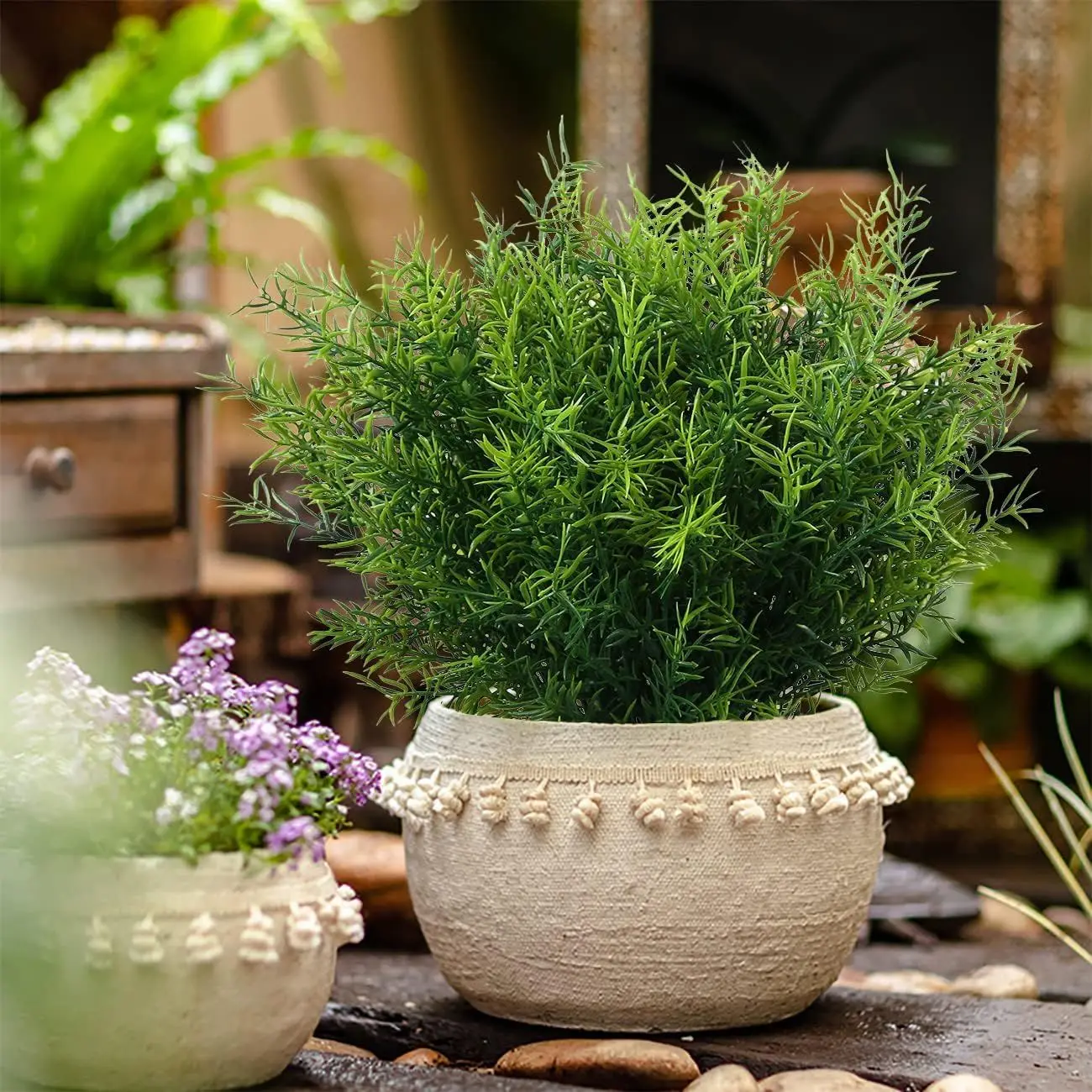 3/6PCS Künstliche Blumen Kunststoff Gras Hochzeit Kranz Hause Zimmer Hof Garten Decor Brial Diy Geschenk Fotografie im freien Gefälschte Pflanze