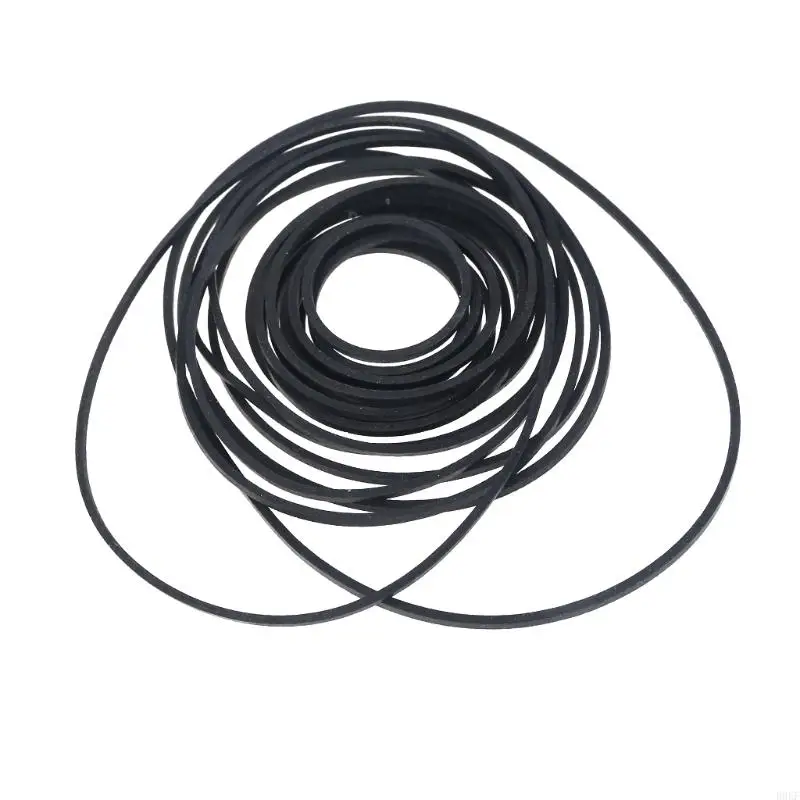 

B0KF Pack of 10 Cassette Tape Machine Belt Assorted Common Belt for Recorder Walkman