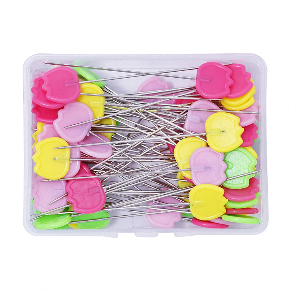 Sewing Pins Needles DIY Craft Embroidery For Dress Making Handmade Multicolor Head Patchwork Push Pins  Sewing