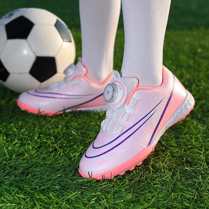 Wiosenne buty piłkarskie oryginalne profesjonalne towarzystwo buty piłkarskie sztuczna trawa sportowe buty treningowe do piłki nożnej dzieci