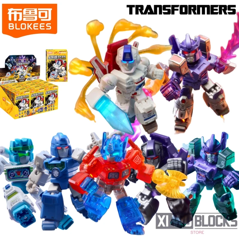

BLOKEES Transformers Star Edition 5th Optimus Prime Jetfire Galvatron Movable Soundwave Model Toy Ornament Collectible Gift