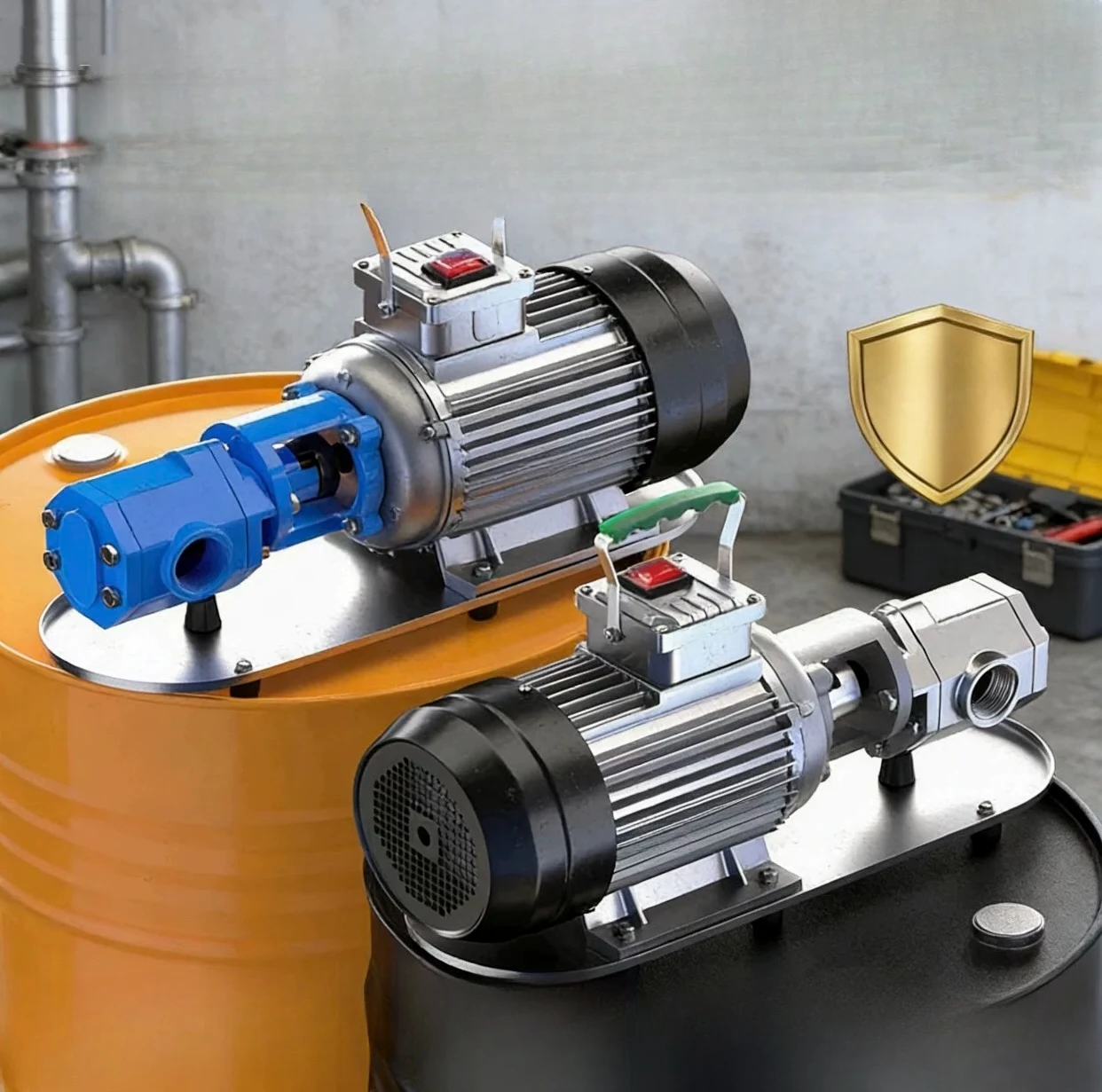 370W Self-priming Stainless Steel Oil Pump 220V380V Gear High Viscosity Oil Edible Oil