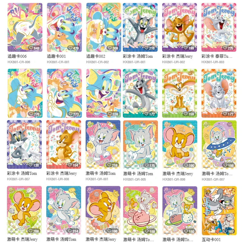 Original KAYOU Tom And Jerry Anime Collection Trading Cards T2W1 CR UR QR SSR For Cartoon Fans