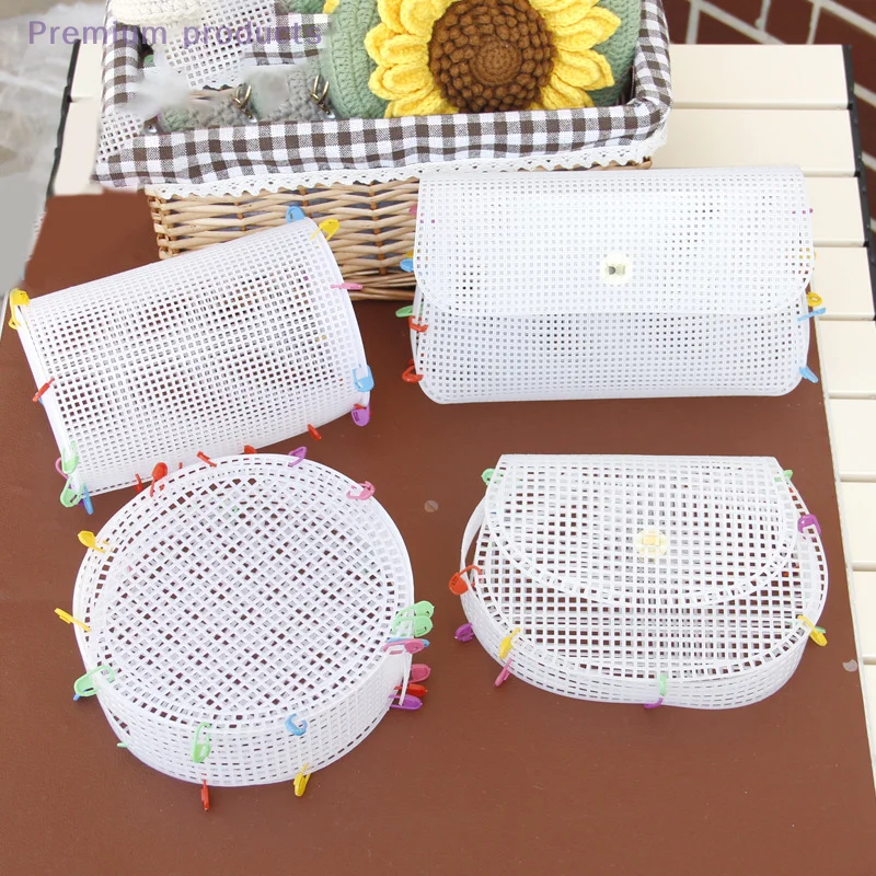 1/5/10PC Auxiliary Weaving Plastic Mesh Kit Weaving Shoulder Bag Plastic Mesh Cloth Sewing Weaving Material DIY Making Weaving