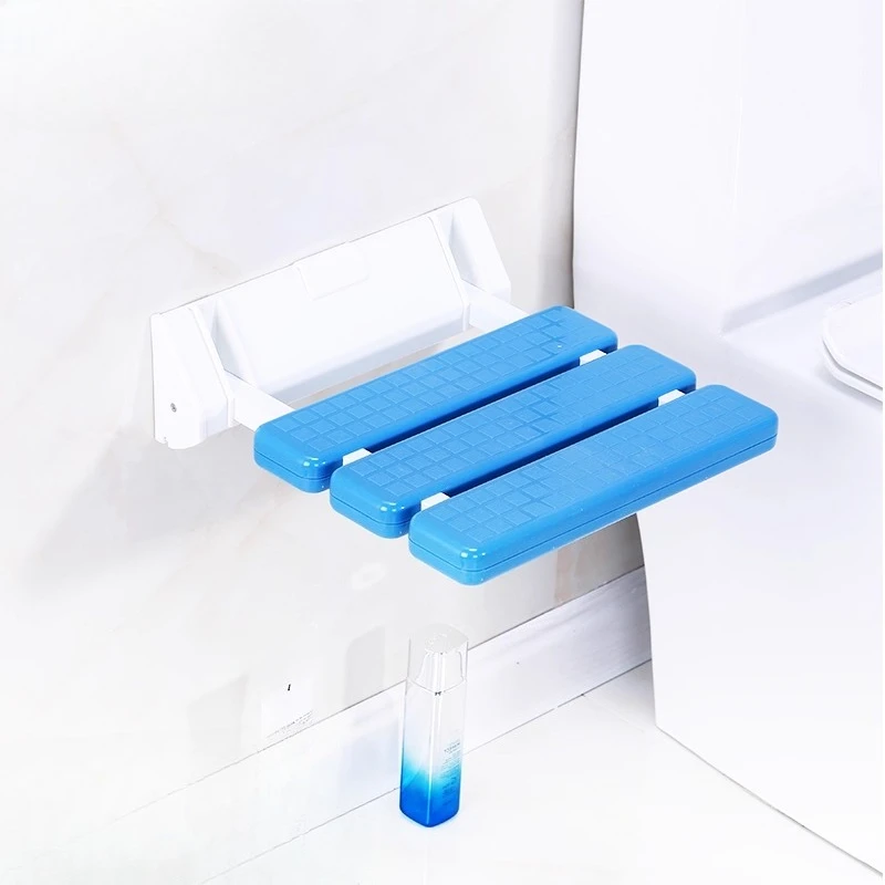 ‌Collapsible Shower Stool, Space-Saving Bathroom Seat, Rust-Proof Toilet Companion, Compact Foyer Bench