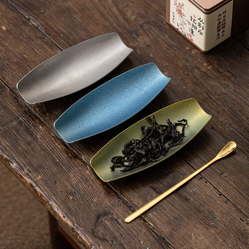 

Pure Titanium Tea Holder High-Grade Tea Spoon Caddy Spoon Kung Fu Tea Scoop