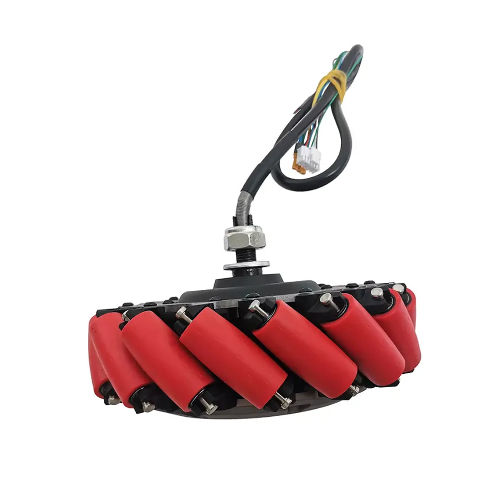 Radnabenmotor mit Encoder und Mecanum-Rad, 100 kg, 4er-Set