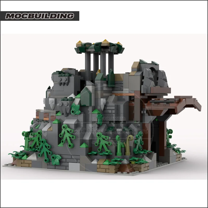 Movie MOC Earth Shrine Diorama Building Blocks Architecture Castle Technology Bricks DIY Assembly Model Toys Collection Gifts