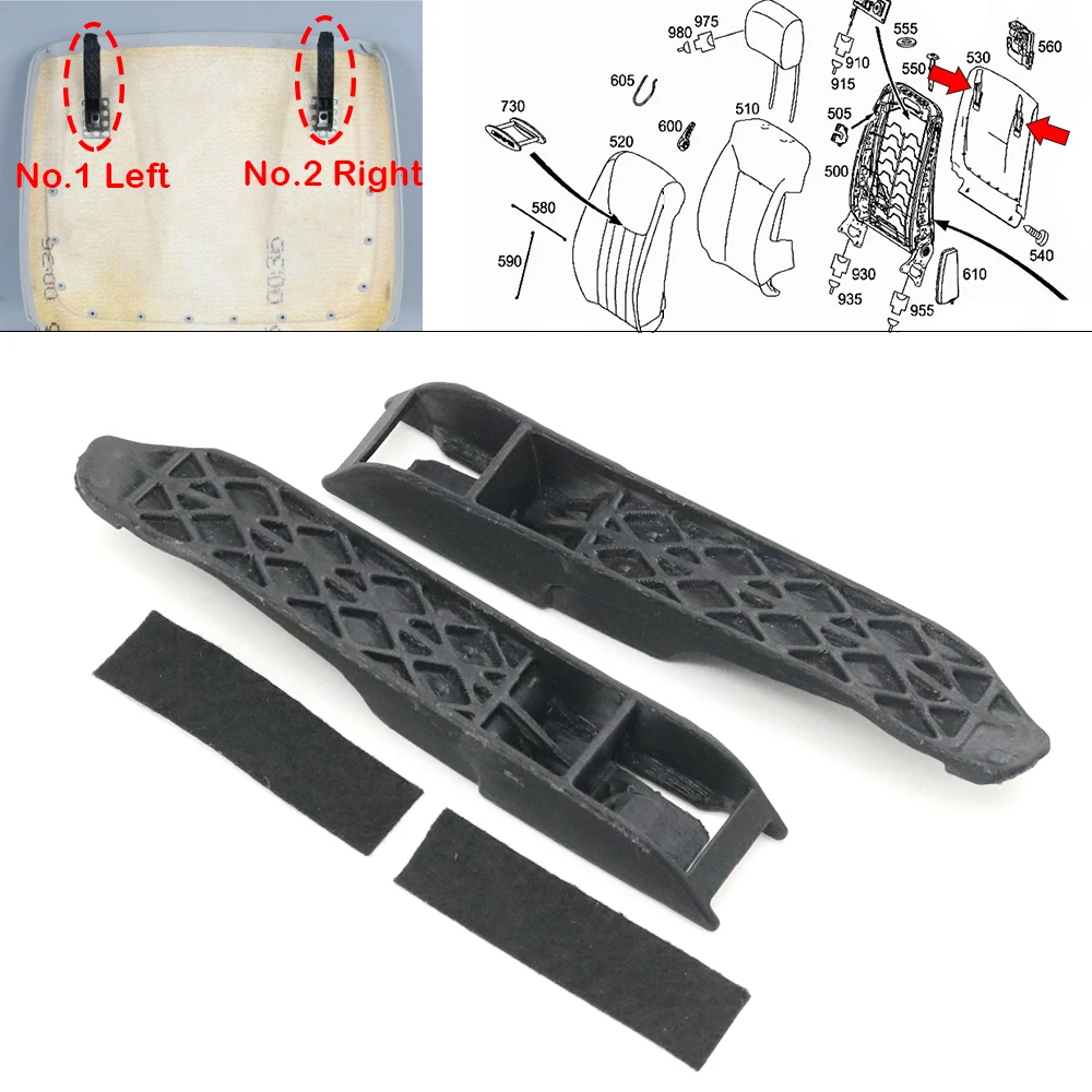 For Mercedes Benz W164 W251 X164 GL450 GL550 ML500 ML350 ML63 R550 R350 R300 R63 AMG Front Seat Back Backrest Fixed Hook Buckle