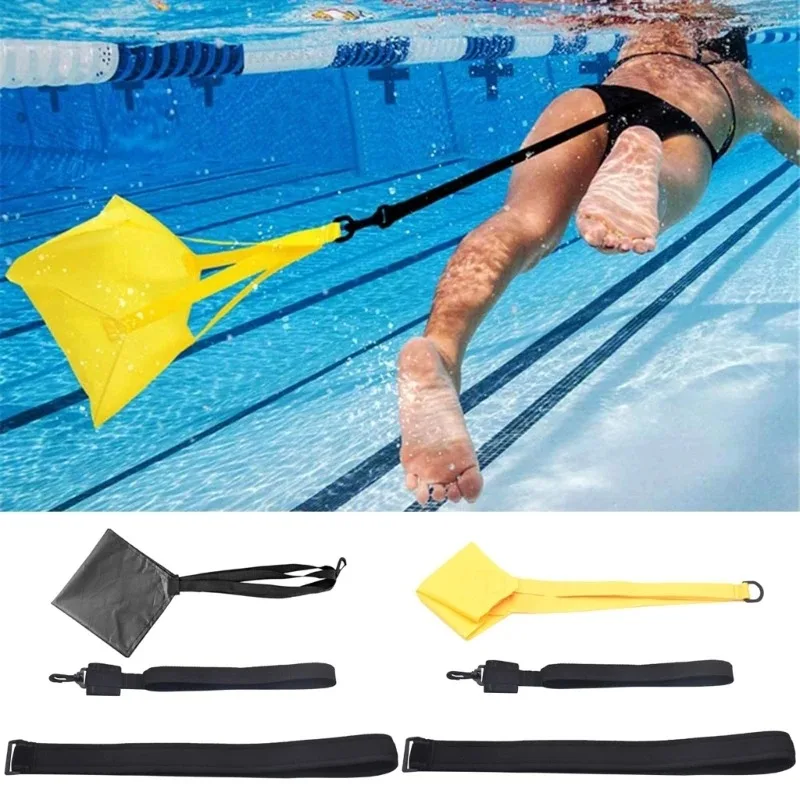 Swim Parachute Resistance Belt Strength Training Exerciser Belts Drag Parachute Professional Equipment Improve Swimming Skills