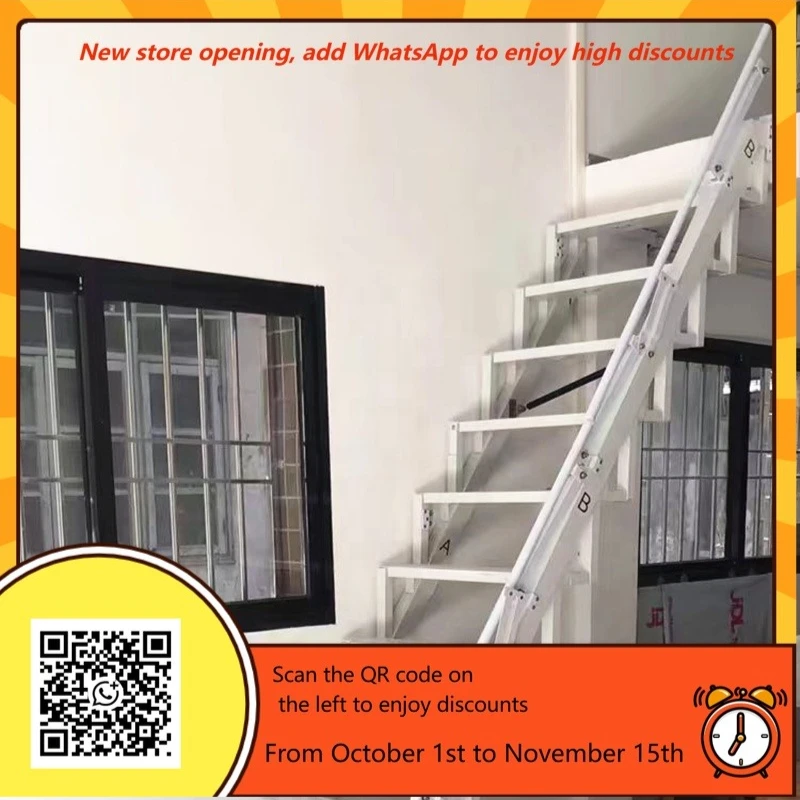 Scale di sollevamento elettriche per uso domestico Scala invisibile elasticizzata pieghevole Scale telescopiche per soffitta/Scale esterne in alluminio