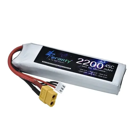 7.4v 2200mAh 45C LiPo Battery With T JST XT30 XT60 Plug For RC Quadcopter Helicopter Car Boat Drones Spare Parts 7.4V 2S Battery