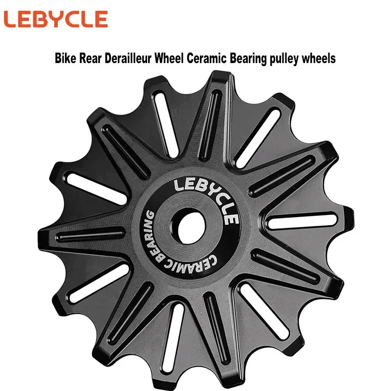 

Lebycle MTB Road Bike Rear Derailleur Wheel Ceramic Bearing pulley wheels 10T 12T 14T CNC Road Bike Guide Roller Idler 4mm 5mm