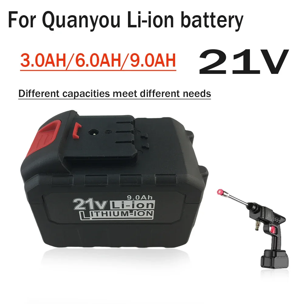 

21V Lithium Battery For Quanyou Chainsaw Angle Grinder, Electric Wrench Tool, Specialized Air Cannon Machine Battery