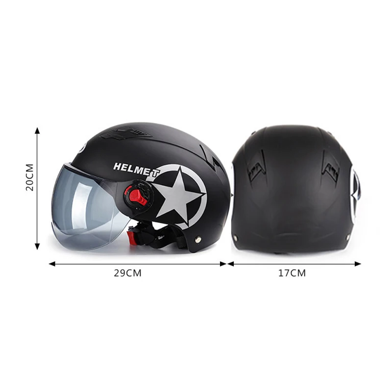 Electric Motor Car Helmet Scooter Bike Open Face Half Baseball Cap Anti-UV Safety Hard Hat Bicycle Helmet Adjustable