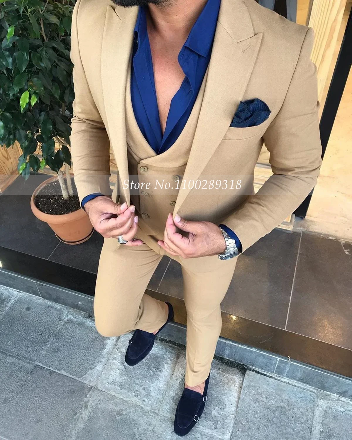 

Men Suit Set Costume Homme Men Clothing Business Suits For Men Causal Suits Terno Masculino Groom Tuxedos 2PCS(Blazer+Pants)