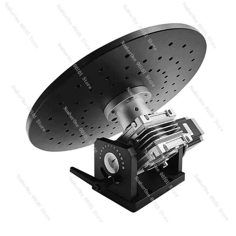 Electric 360° Rotary Turntable 300mm Diameter, Precision Rotating Platform with Speed Controller and Foot Switch for Workbench