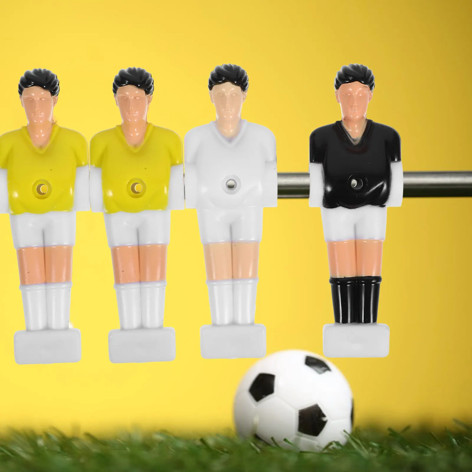 

3Pcs Foosball Athletes PVC Durable Tabletop Soccer Players Professional Design Easy Install Table Football Accessories