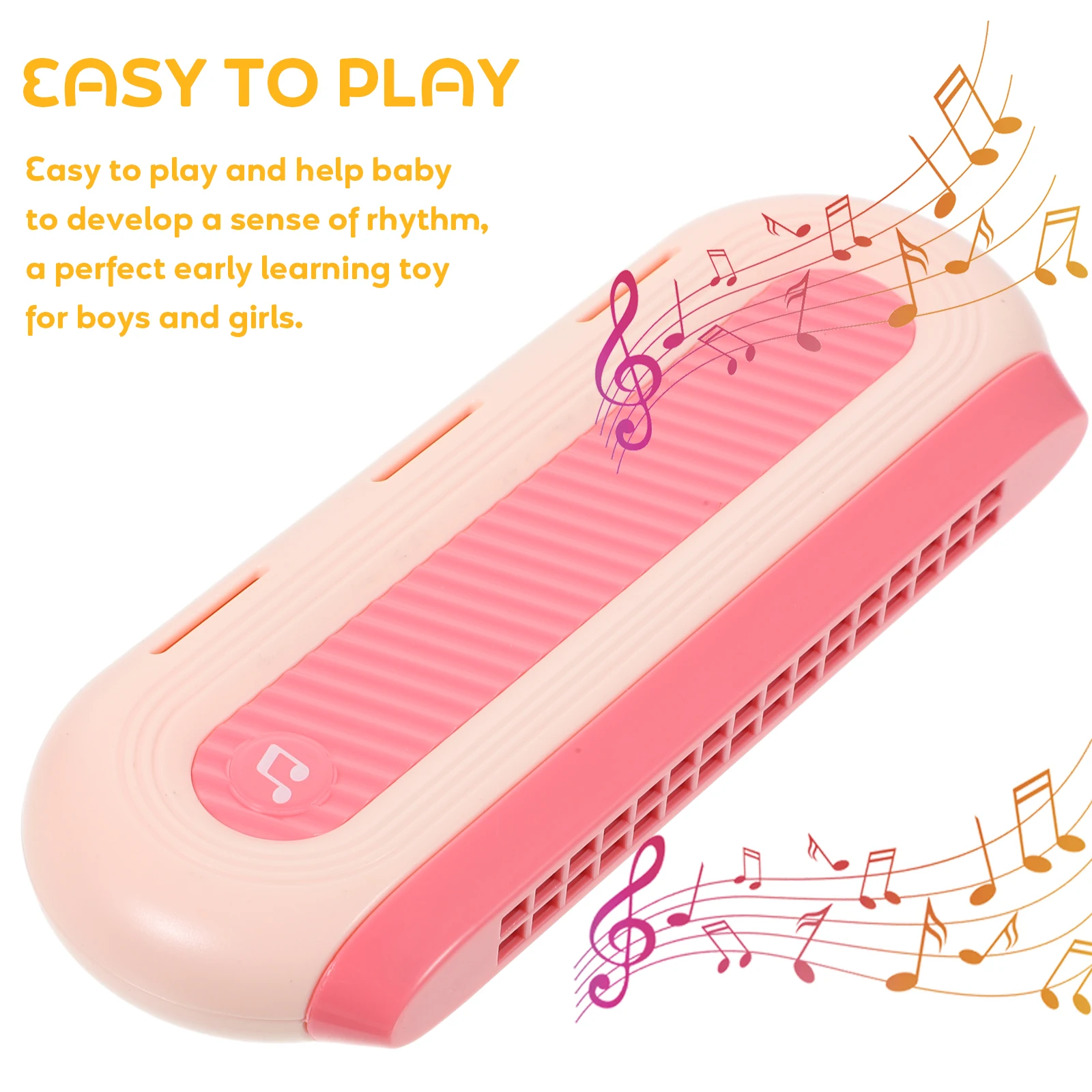 

C Key Harmonica for Beginners Kids Musical Instruments Toddler Toys Lightweight Portable Early Learning Rhythm