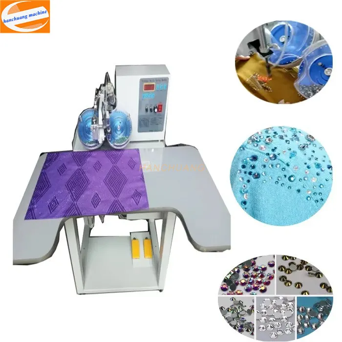 

Low Price Fabric Stoning Machine Desktop Uitrasonic Hot-fix Automatic Rhinestone Setting Machine for Garment & Ca