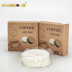 Round Coffee Filter Paper Disposable Secondary Water 51MM 54MM 58MM Filter Basket Espresso Portafilter Tool Barista Accessories