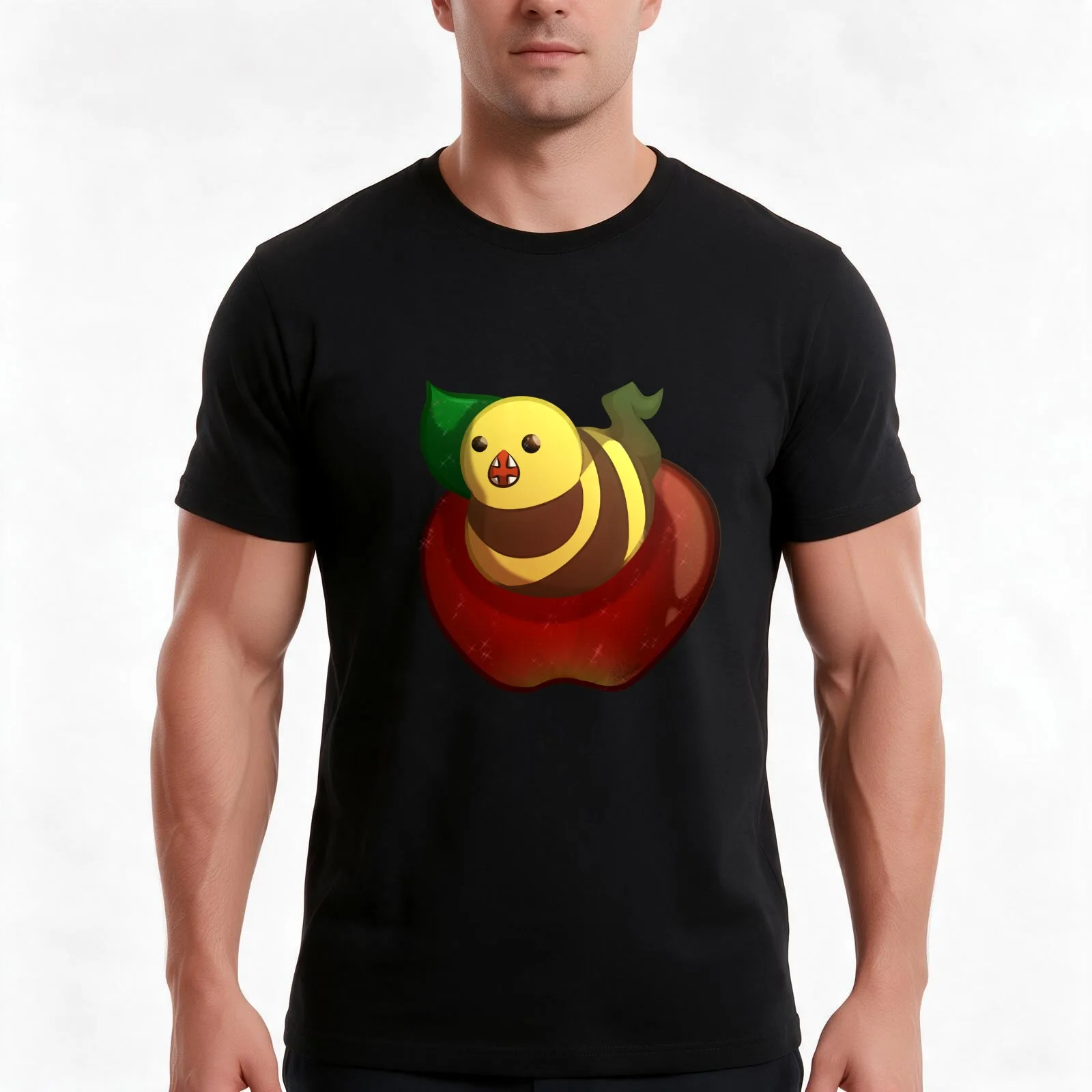 FFXIV Great Serpent of Apples T-Shirt, Summer Casual Cotton Tee, Oversized Streetwear Tops, Vintage Graphic Print, 100% Cotton