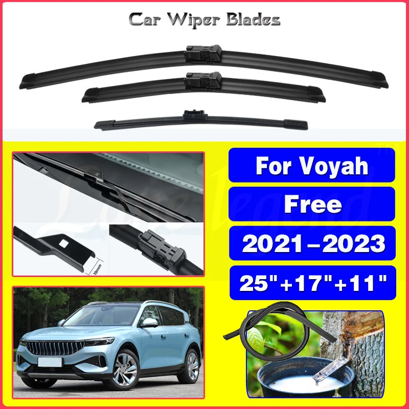 For Voyah Free 88kWh 106kWh 2021 2022 2023 Car Front Rear Wiper Blade Windscreen Windshield Auto Cleaning Accessories 25