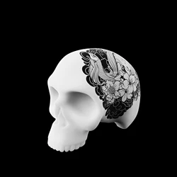 Tattoo Skull Practice silicone rubber Practice Skin For Tattoo Artists and Beginners supply Makeup Accessories Beauty 3D Head