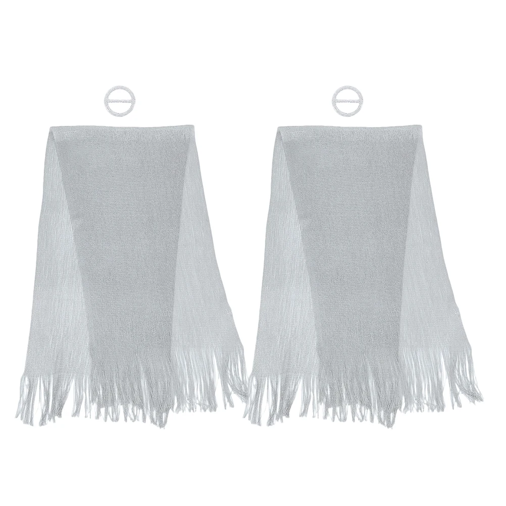 

2pcs Bridal Shawl Elegant Lightweight Formal Wrap Scarf Mesh Triangle Women Party Wedding Dress Accessory Bridal Shawls