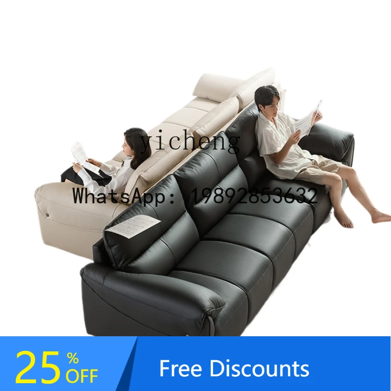 

First layer cowhide leather sofa living room piano keys 2024 new big black cow furniture