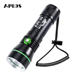 APLOS-linterna de buceo AP30, 3100lm, XPL, LED, luz para buceo, IPX8, impermeable, bajo el agua, 100m, 328 pies, profesional