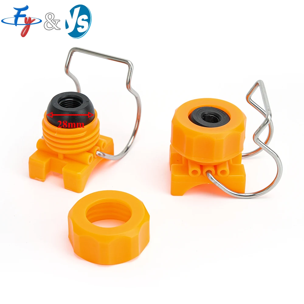 Adjustable Ball Clip Eyelet Nozzle Tip Flat Fan Full Cone Spray Nozzle 45 Degree Adjustable Threaded Ball for Cleaning Cooling