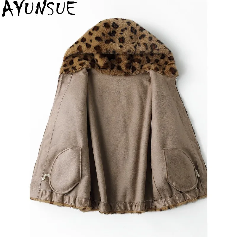 AYUNSUE Wool Coat for Woman 2025 Woman Winter Jacket with Hood High Street Coats Ladies Fashion Women Clothes Пальто Женское