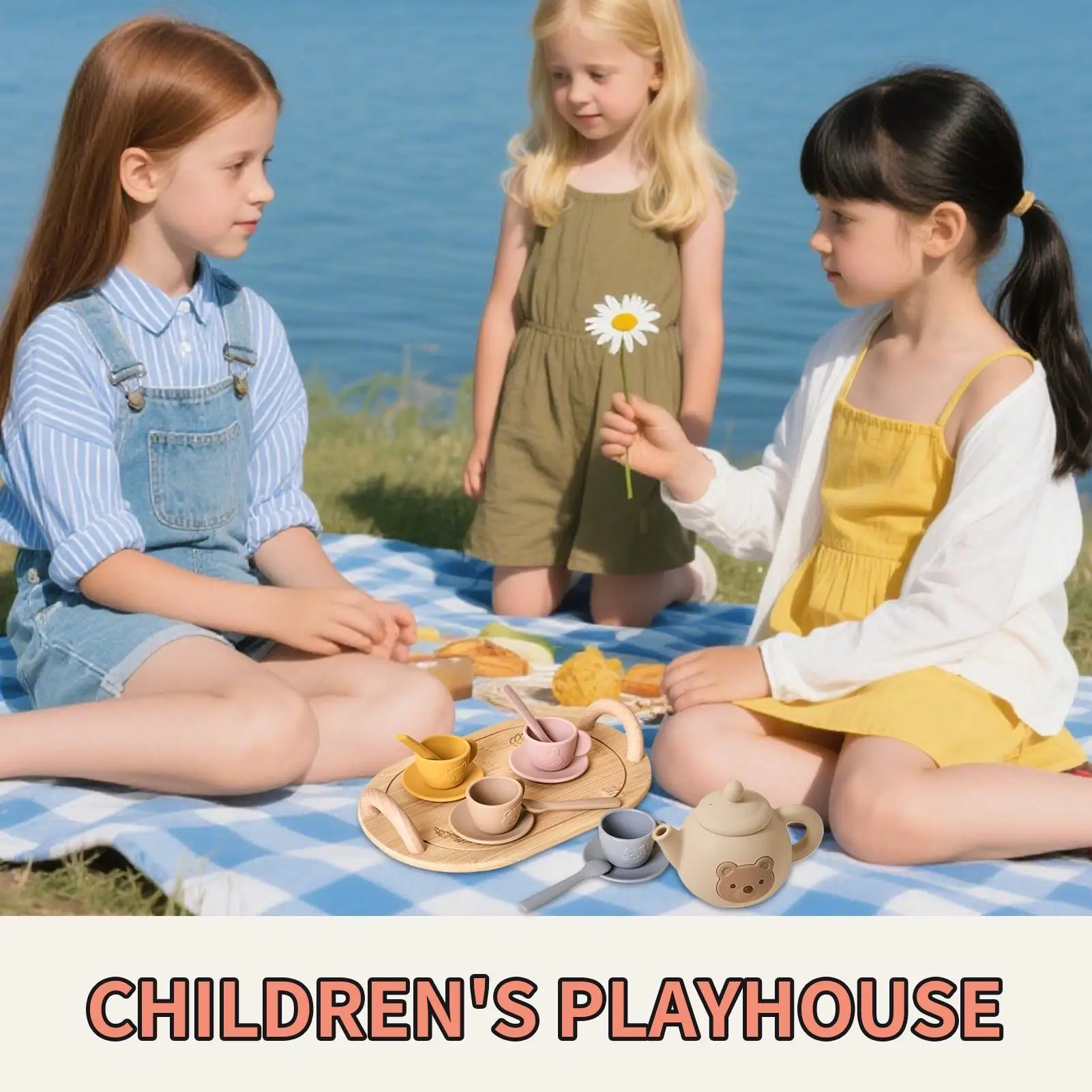 Service à thé pour tout-petits, maison de jeu, jouets, développement de la motricité, jeu de rôle, jouet pour filles et garçons de 3 à 6 ans, cadeau de vacances