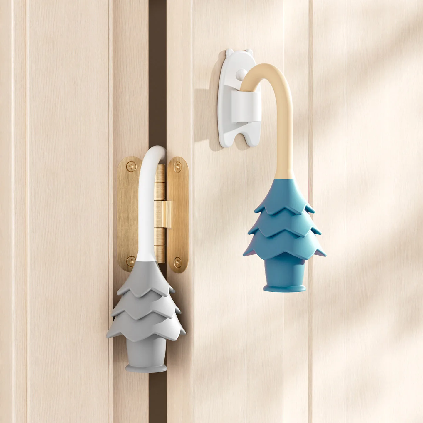 Child Safety Anti-Pinch Hand Door Lock Clamp Hanging Door Stopper Card Type - Prevents Closing for Extra Security