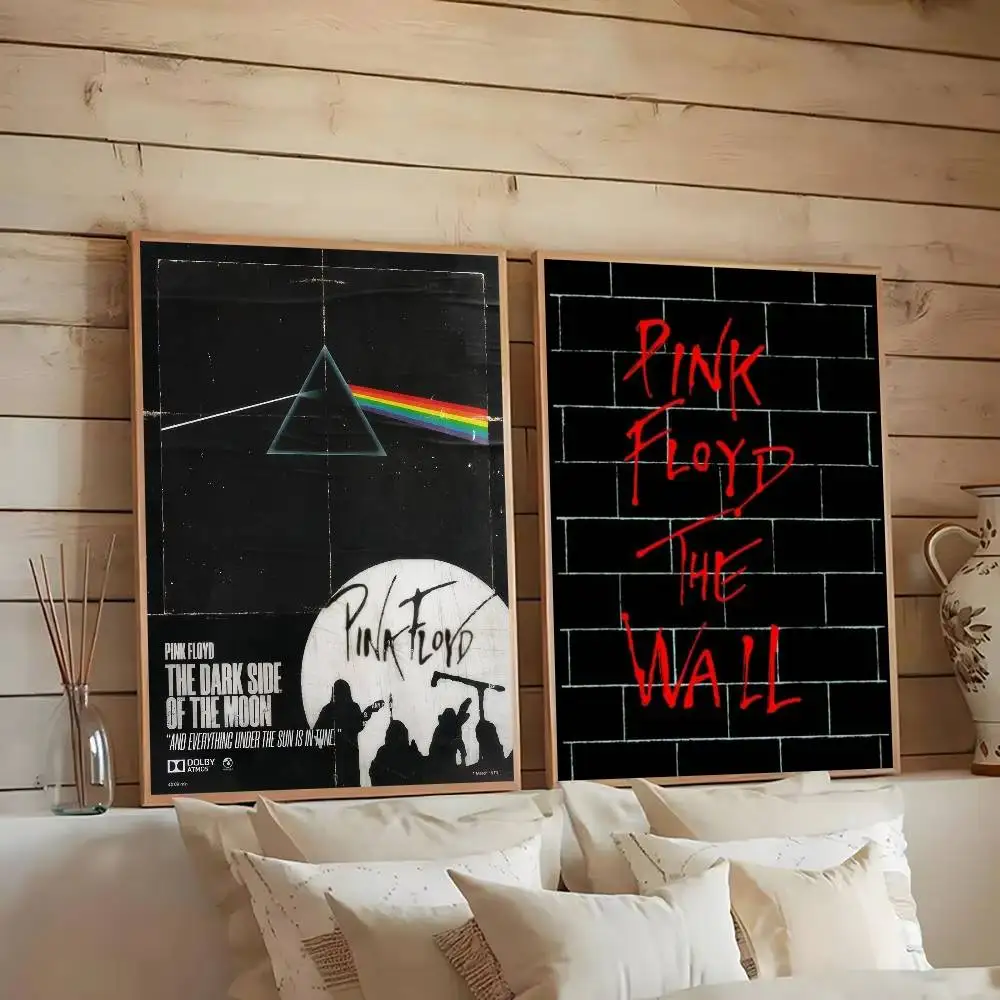 Band Pink Floyd    Good Quality Prints and Posters Waterproof Paper Sticker Coffee House Bar Posters Wall Stickers