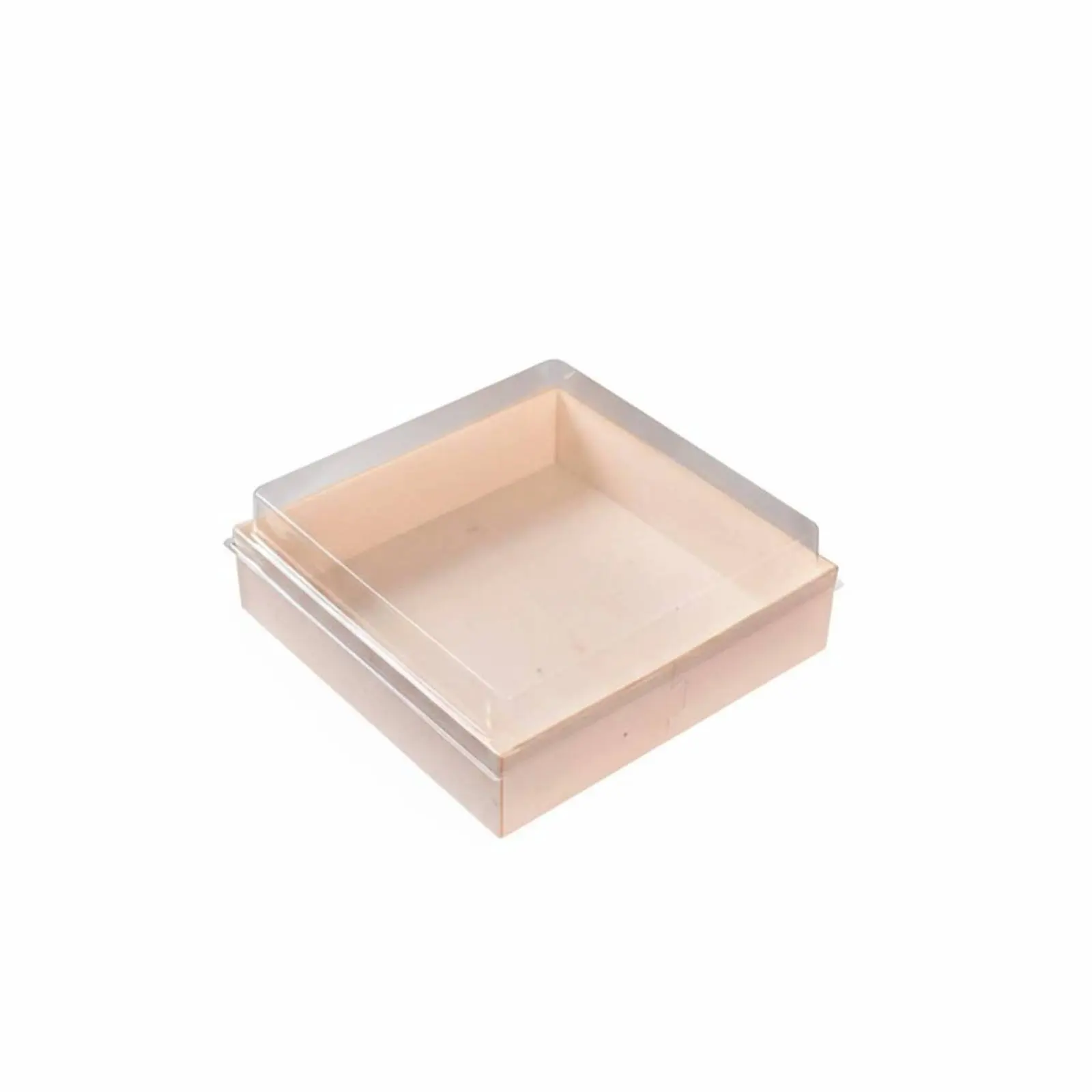 

Eco-Friendly Wooden Food Container Sushi Takeaway Box, Chilled Meat Packaging, Birch, Clear Lid