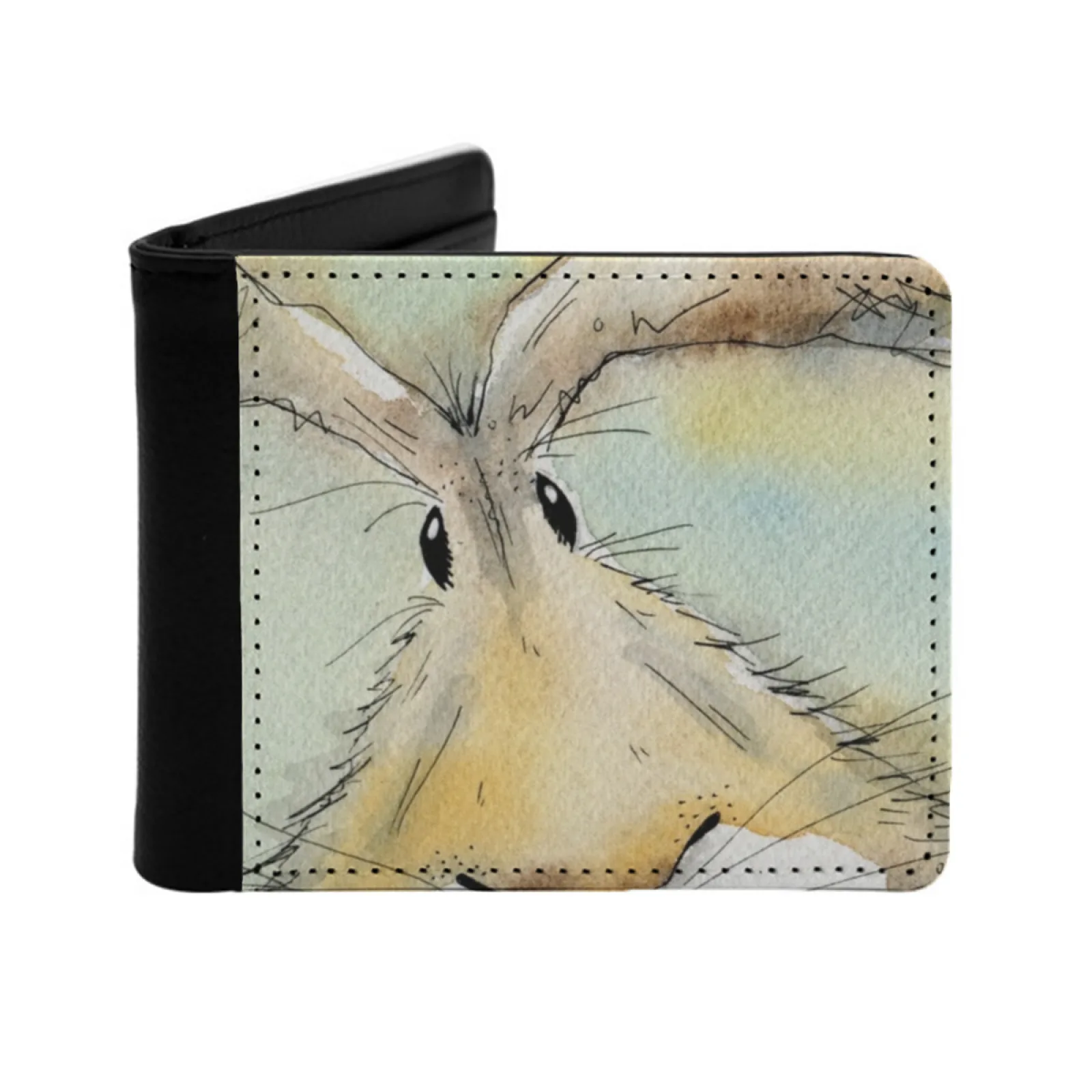 

Humphrey Hare мужские кошельки карта мужской кошелек короткий кошелек двойной складной персонализированные кошельки Hare Wildlife Rabbit Bunny персонализированный принт