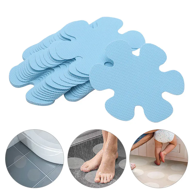 0pcs 8/10cm Bathroom Anti Slip Sticker Bathtub Non-Slip Transparent Tape Waterproof Floor Safety Mat Decal Sticker