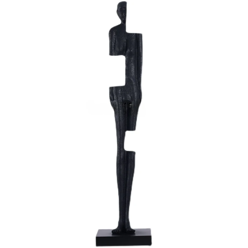 

Modern Abstract Figure Art Sculpture Hotel Hallway Light Luxury Large FRP Floor Ornaments