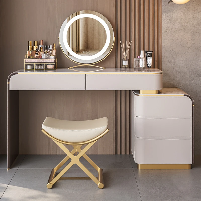 

Luxury Jewelry Dressing Table Modern Nordic High End Dressing Table Mirror Makeup Tocador De Maquillaje Furniture For Bedroom