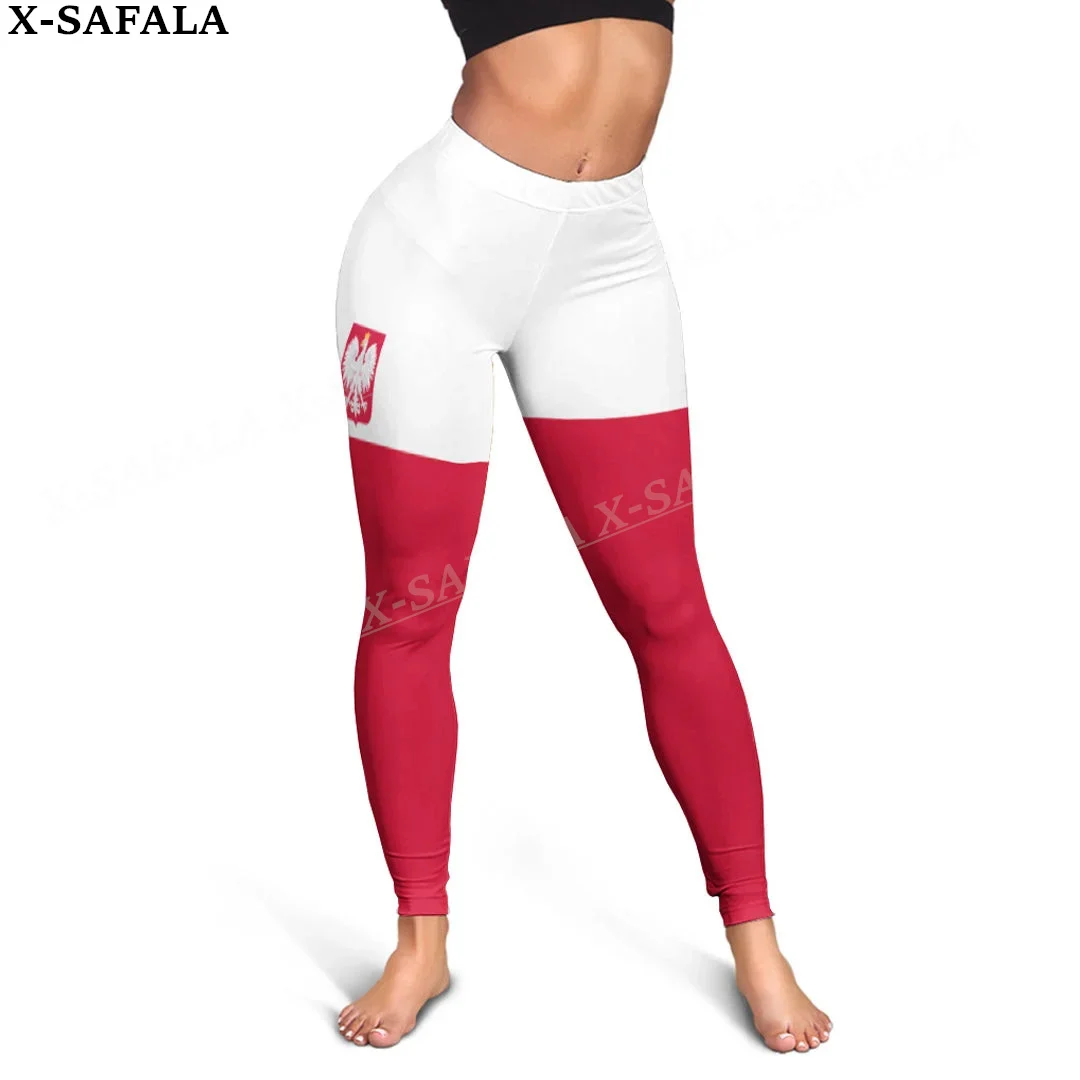 

Poland Coat Of Arms Love Country Leggings 3D Print Women Yoga Girl Stretch GYM Slim High Waist Legging Summer Sports-1