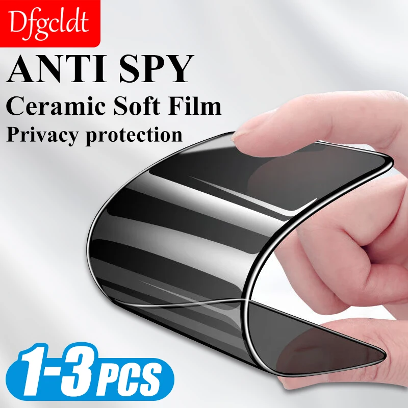 Privacy Ceramic Screen Protector Film For Samsung M14 M13 M54 M53 M51 M33 M23 M04 A51 A52 A34 A23 A22 A12 A04S A21S Not Glass