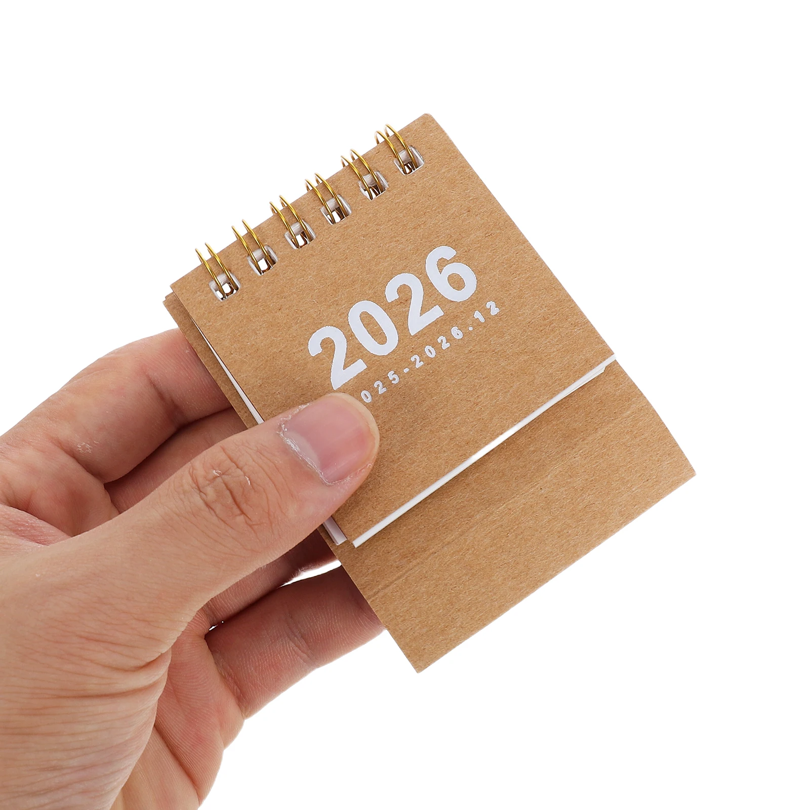 

Mini Desk Calendar Small Stand Portable 2026 Minimalist Design Paper Task Tracking Monthly Standing