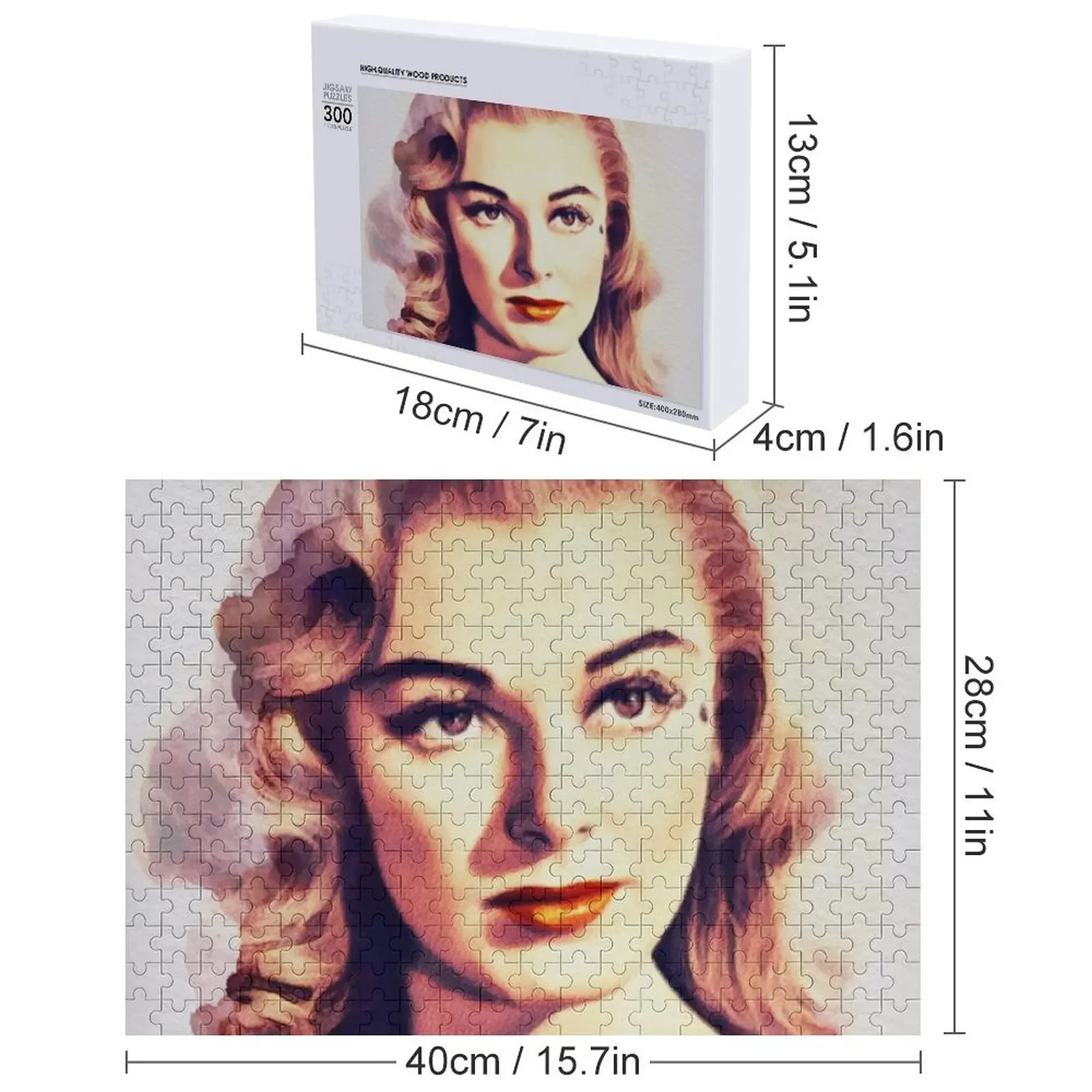 Eleanor Parker, legenda filmowa, puzzle, personalizowana zabawka dla niemowląt, personalizowany prezent, puzzle ze zdjęciem na zamówienie