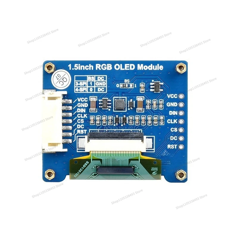 For 1.5-Inch RGB OLED Module, Display Expansion Board,