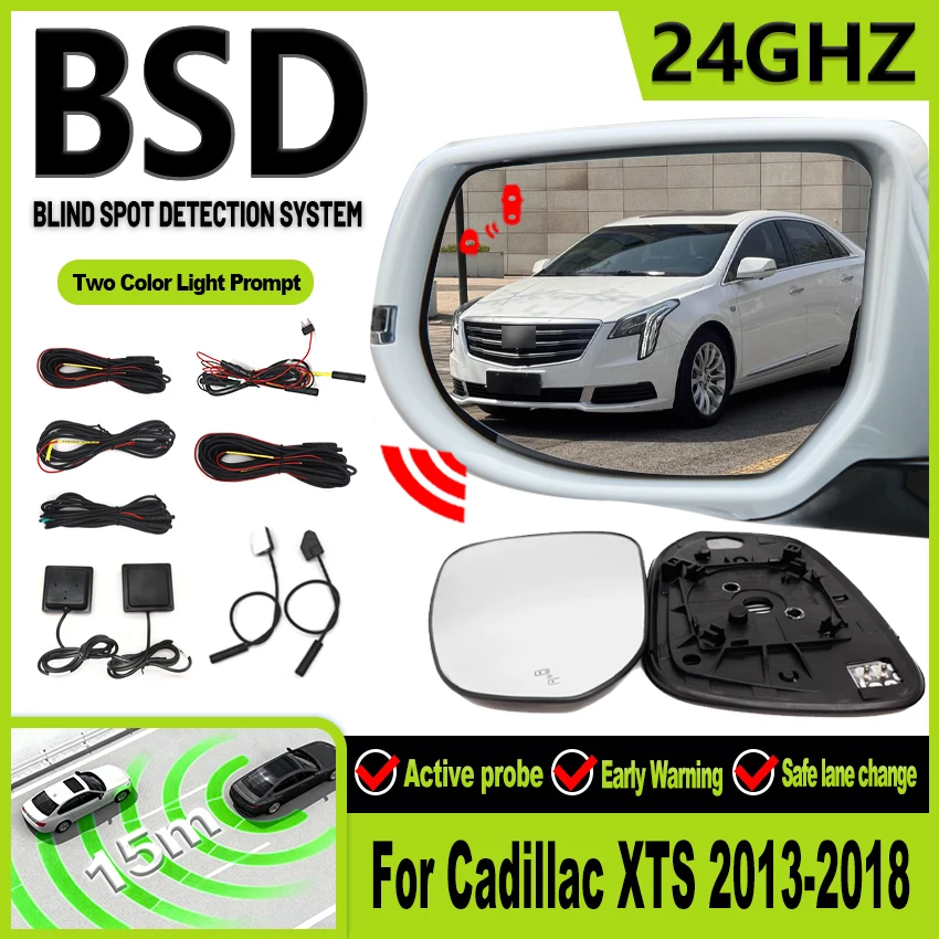 BSD BSA BSM Millimeter Wave Radar Blind Spot Detection System Lane Change Parking Assistance For Cadillac XTS 2013-2018