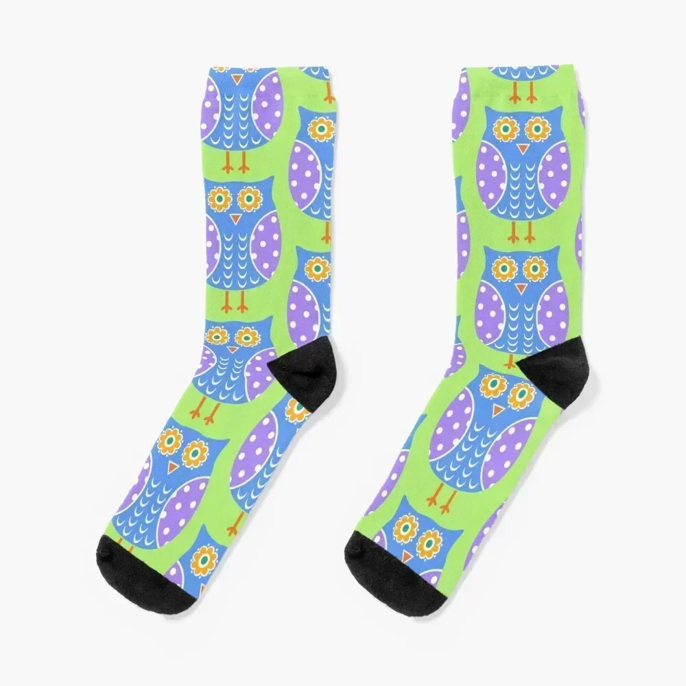 

Whimsical Owl Socks Christmas fashionable designer anti slip football Socks Women Men's